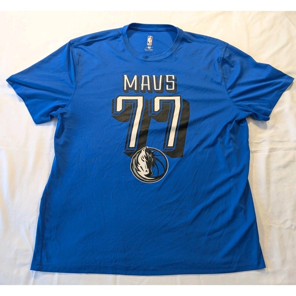NBA Dallas Mavericks Luka Doncic #77 Men's 2XL Jersey T-Shirt Rare!